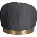 Shelly Velvet Upholstered Chair in Grey