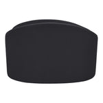 Caspian Chenille Fabric Upholstered Chair in Black