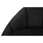 Shelly 91.5" Velvet Upholstered Sofa in Black
