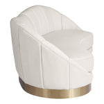 Shelly 91.5" Velvet Upholstered Sofa in Cream