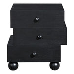 Askew Oak Veneer Nightstand in Black
