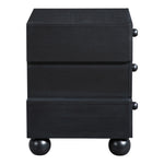 Askew Oak Veneer Nightstand in Black