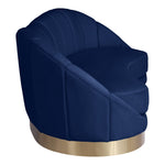 Shelly 91.5" Velvet Upholstered Sofa in Navy