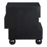 Askew Oak Veneer Nightstand in Black