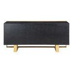 Sherwood Oak Veneer And Iron Sideboard / Buffet in Black