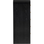 Siena Ash Wood And Natural Cane Chest in Black