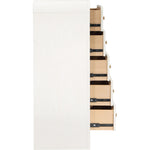 Siena Ash Wood And Natural Cane Chest in White