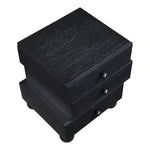 Askew Oak Veneer Nightstand in Black