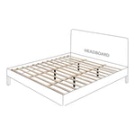 Siena Ash Wood And Natural Cane King Bed (3 Boxes) in Black