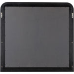 Siena Ash Wood And Natural Cane Frame Mirror in Black