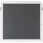 Siena Ash Wood And Natural Cane Frame Mirror in White