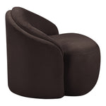 Caspian Chenille Fabric Upholstered Chair in Brown