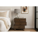 Askew Oak Veneer Nightstand in Brown