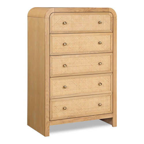 Siena Ash Wood And Cane Chest in Natural