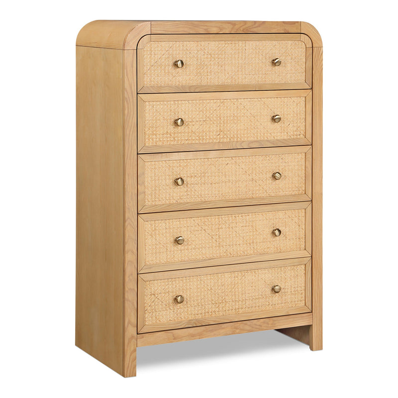 Siena Ash Wood And Cane Chest in Natural