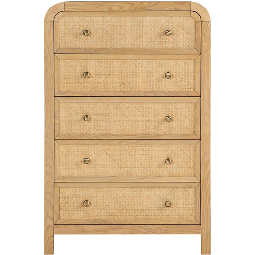 Siena Ash Wood And Cane Chest in Natural