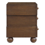 Askew Oak Veneer Nightstand in Brown