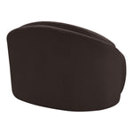 Caspian Chenille Fabric Upholstered Chair in Brown