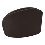 Caspian Chenille Fabric Upholstered Chair in Brown