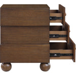 Askew Oak Veneer Nightstand in Brown