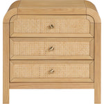 Siena Ash Wood And Cane Nightstand in Natural