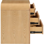 Siena Ash Wood And Cane Nightstand in Natural