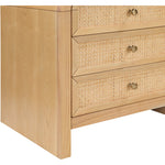 Siena Ash Wood And Cane Nightstand in Natural