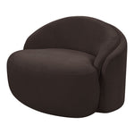 Caspian Chenille Fabric Upholstered Chair in Brown