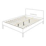 Siena Ash Wood And Cane Queen Bed (3 Boxes) in Natural