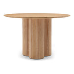 Simba 48" Ash Wood And Oak Veneer Dining Table in Natural