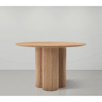 Simba 48" Ash Wood And Oak Veneer Dining Table in Natural
