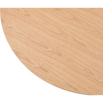 Simba 48" Ash Wood And Oak Veneer Dining Table in Natural