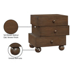 Askew Oak Veneer Nightstand in Brown