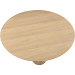 Simba 60" Ash Wood And Oak Veneer Dining Table in Natural