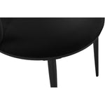 Skylar Velvet Upholstered Dining Chair in Black