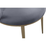Skylar Velvet Upholstered Dining Chair in Grey
