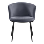 Skylar Velvet Upholstered Dining Chair in Grey