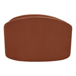 Caspian Chenille Fabric Upholstered Chair in Cognac