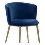 Skylar Velvet Upholstered Dining Chair in Navy