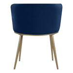 Skylar Velvet Upholstered Dining Chair in Navy