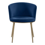 Skylar Velvet Upholstered Dining Chair in Navy