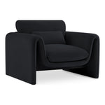 Sloan Velvet Upholstered Chair in Black