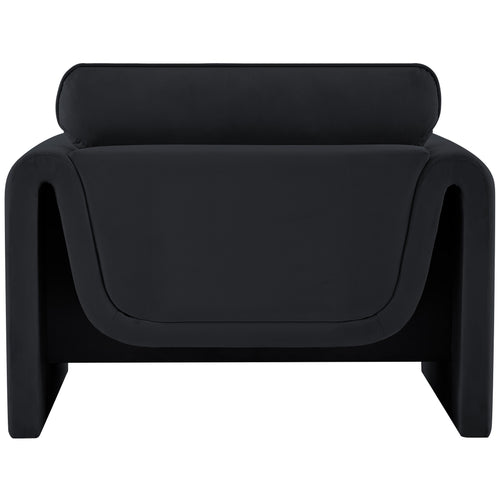 Sloan Velvet Upholstered Chair in Black