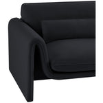 Sloan Velvet Upholstered Chair in Black