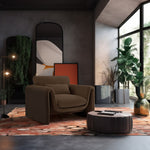 Sloan Velvet Upholstered Chair in Brown
