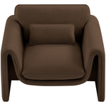 Sloan Velvet Upholstered Chair in Brown