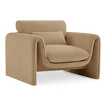 Sloan Velvet Upholstered Chair in Camel
