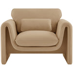 Sloan Velvet Upholstered Chair in Camel