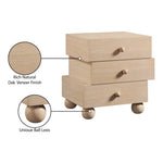 Askew Oak Veneer Nightstand in Natural