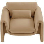 Sloan Velvet Upholstered Chair in Camel